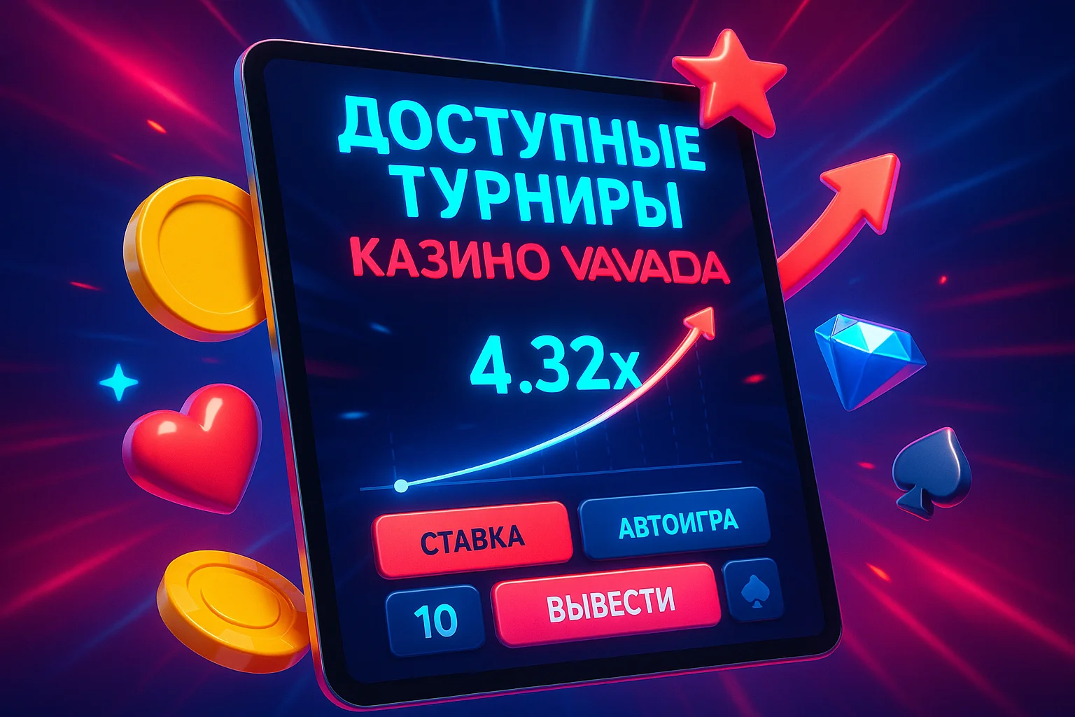 Доступные турниры казино Vavada